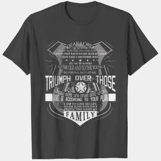 Highway Patrol State Trooper Prayer State Trooper Gifts T Shirts