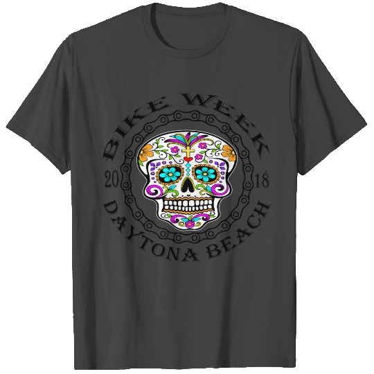 Daytona Bike Week Sugar Skull 2018 ©WhiteTigerLLC. T Shirts
