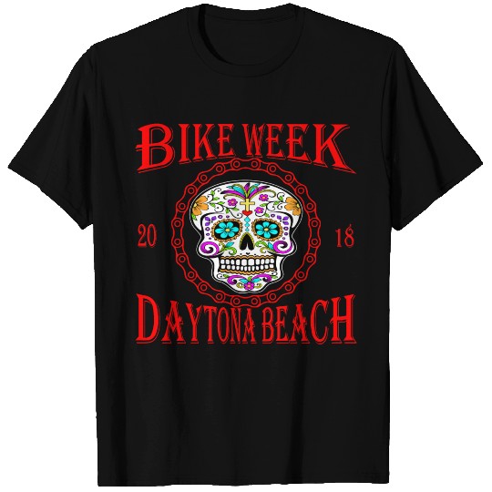 Daytona Bike Week Sugar Skull 2018 ©WhiteTigerLLC. T Shirts