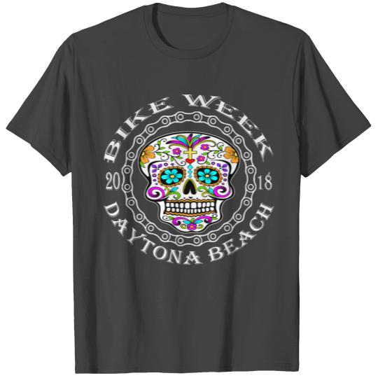Daytona Bike Week Sugar Skull 2018 ©WhiteTigerLLC. T Shirts