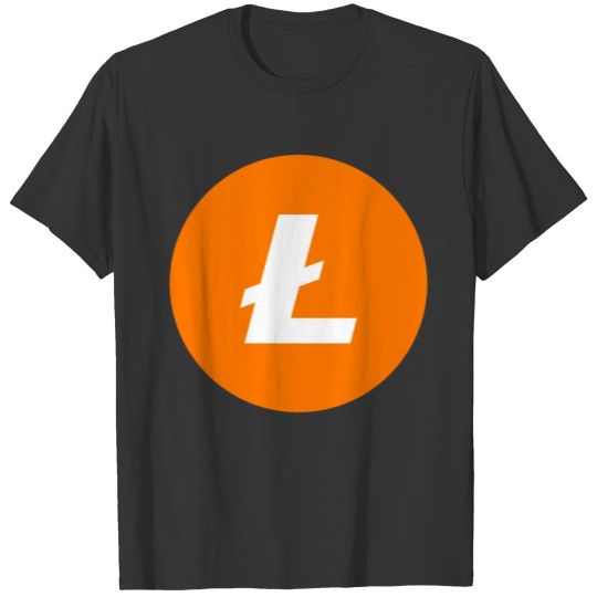 Litecoin Logo Orange LTC Crypto Design T-shirt