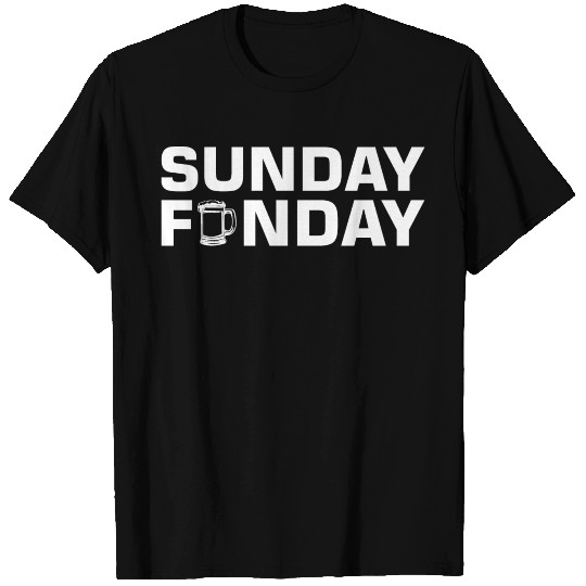 Sunday Funday Beer Lover Drinking Rest T Shirts