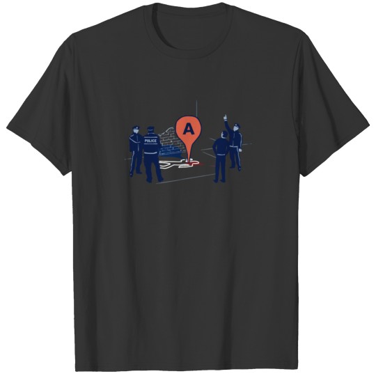 Map Marker Death T-shirt