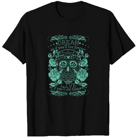Awesome Sugar Skull irish T Shirts
