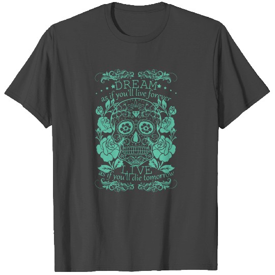 Awesome Sugar Skull irish T Shirts