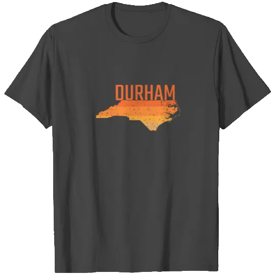 Durham north Carolina Map Gift T Shirts