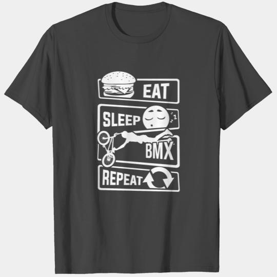 Eat Sleep BMX Repeat - Bike Cycling Stunt Bike T Shirts