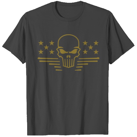 American Gun Skull T Shirts