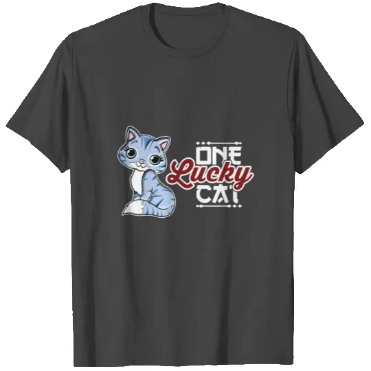 One lucky cat T Shirts