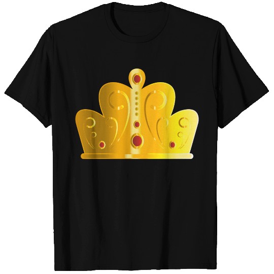 Golden crown vip monarch king jewels vector image T Shirts