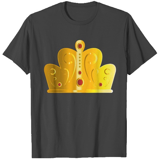 Golden crown vip monarch king jewels vector image T Shirts