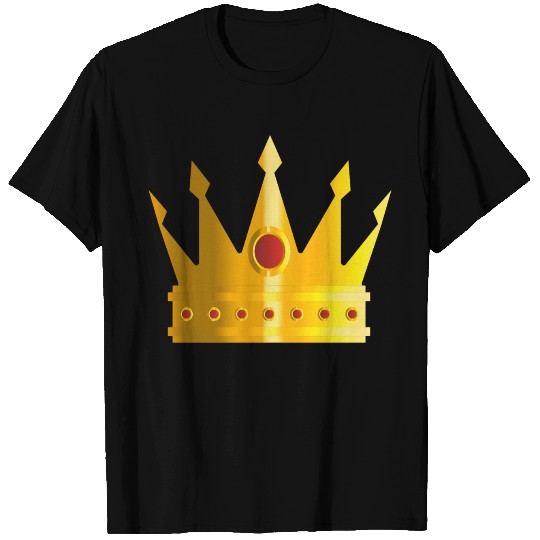 Golden crown monarch king rap vip vector image art T Shirts