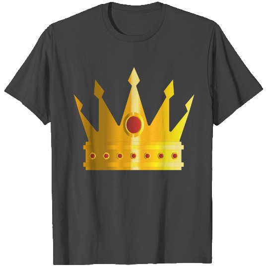 Golden crown monarch king rap vip vector image art T Shirts