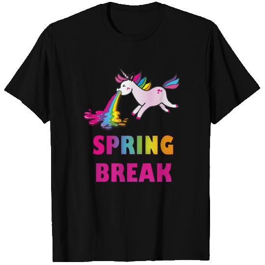 spring-break-unicorn, puking unicorn T Shirts