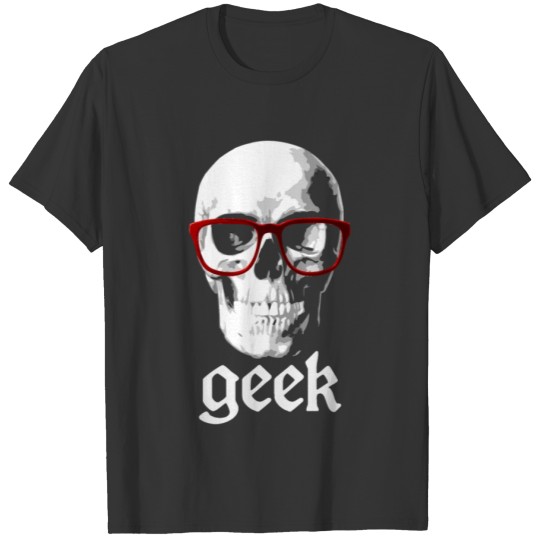 Nerd skull for geeks T-shirt
