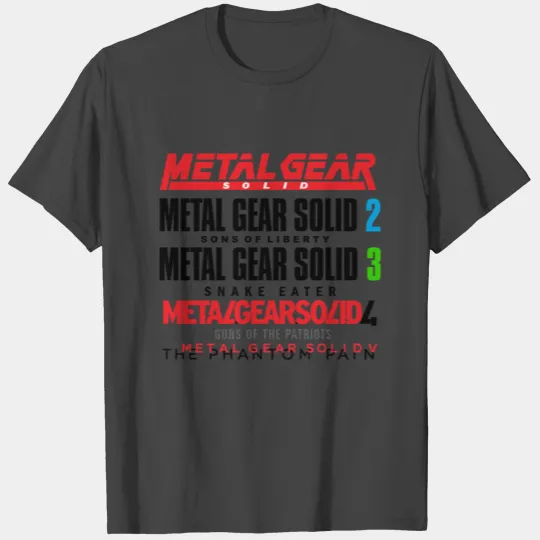Metal Gear Solid History T Shirts