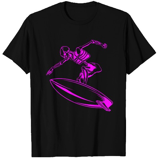 Surfing Skeleton 4b T Shirts