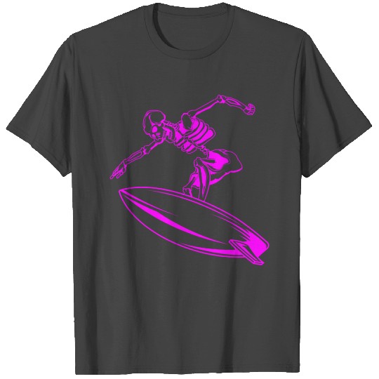 Surfing Skeleton 4b T Shirts