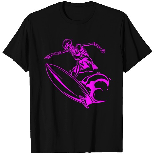 Surfing Skeleton 2b T Shirts