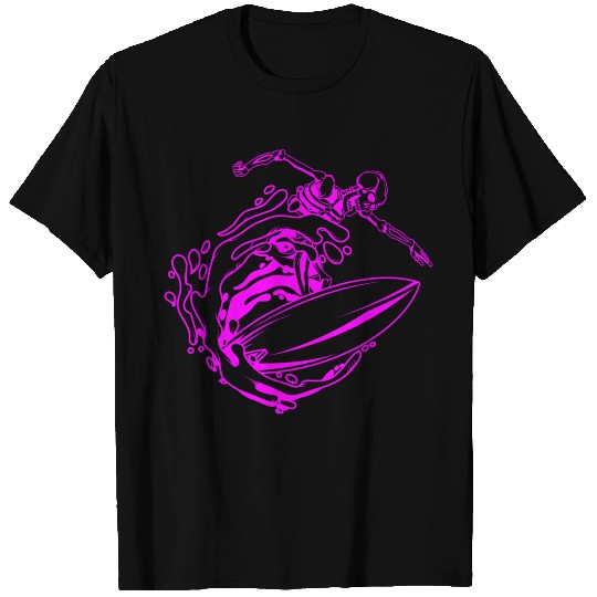 Surfing Skeleton 1b T Shirts