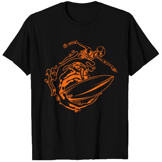 Surfing Skeleton 1a T Shirts