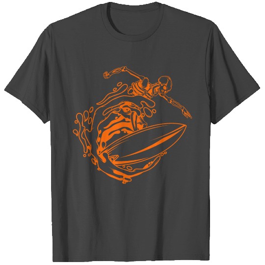 Surfing Skeleton 1a T Shirts