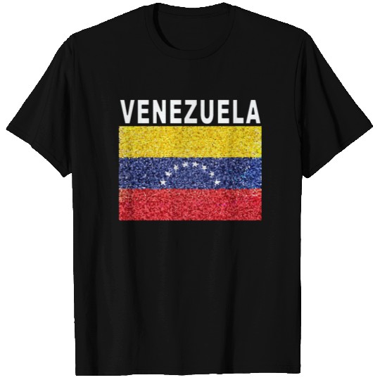 venezuela flag stained glass effect design T Shirts