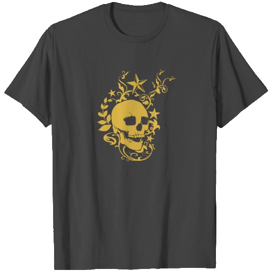 Totenkopf Skull Vintage Rock Classic Old Biker Sta T Shirts