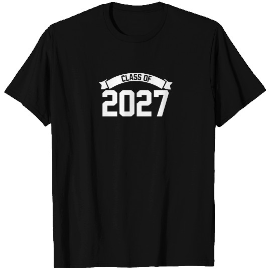 Class of 2027 Novelty High School Elementary T Shirts