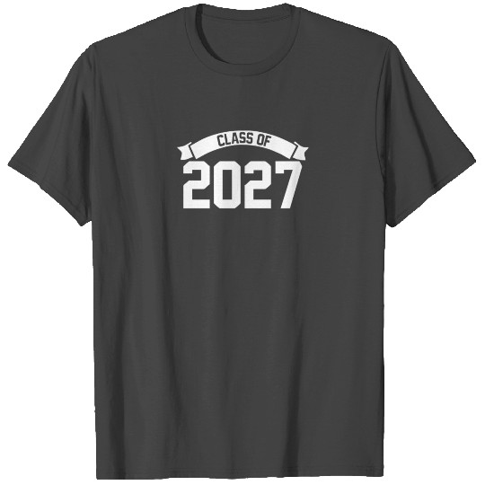 Class of 2027 Novelty High School Elementary T Shirts