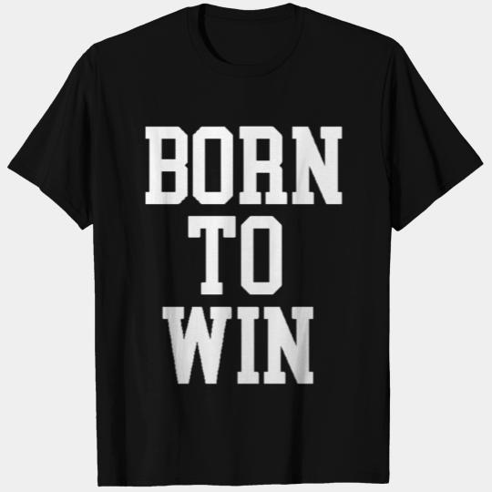 Born To Win White & Grey T Shirts