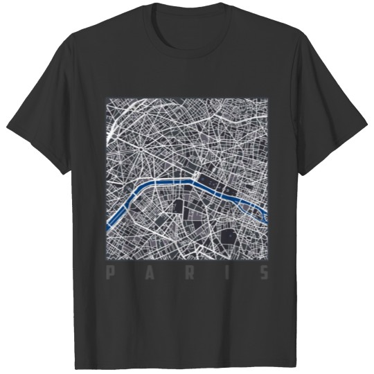 Map Of Paris T-shirt