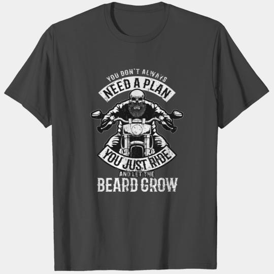 Chopper Biker Bike Beard Motorcycle Rider Gift T Shirts