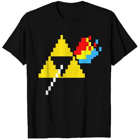 the dark side of the Triforce pixel T Shirts