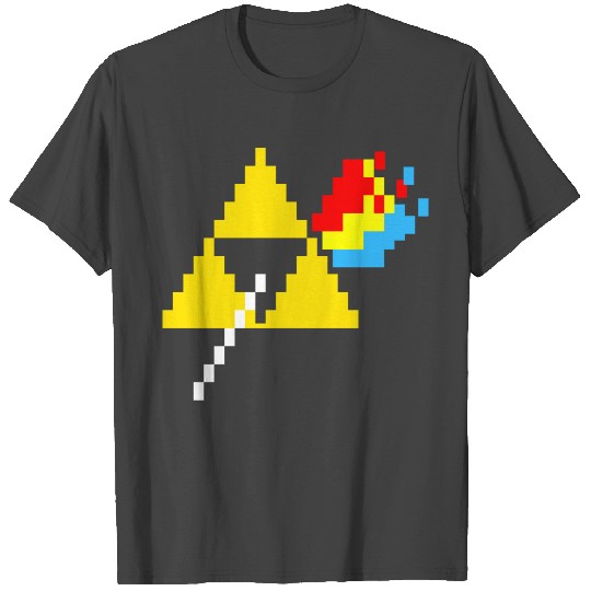 the dark side of the Triforce pixel T Shirts