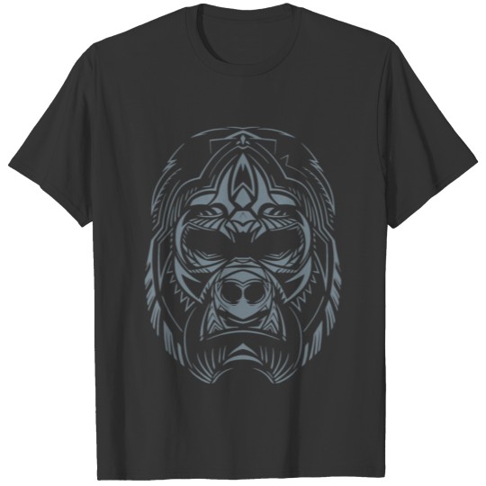 Abstract Gorilla Face T-shirt