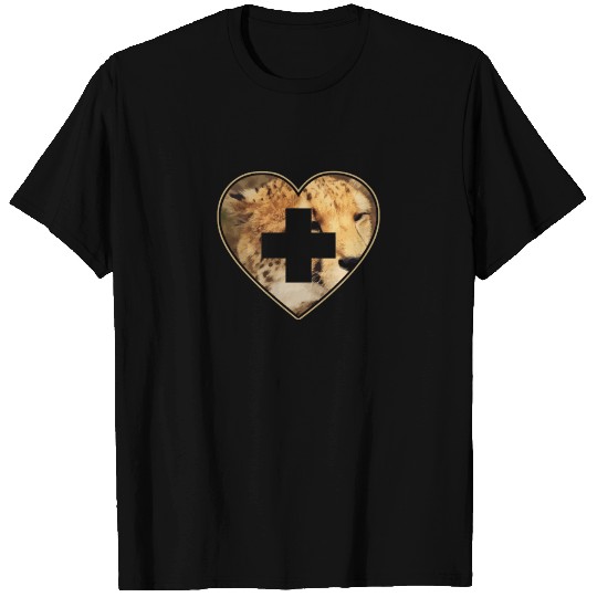 Cheetah Heart T Shirts