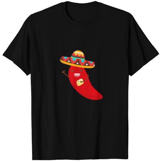 Cinco De Mayo Pepper Design T Shirts