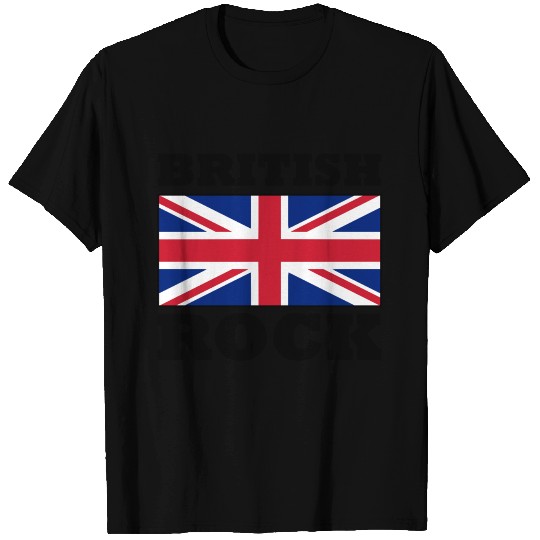 British Rock with Union Jack Flag Poster T Shirts