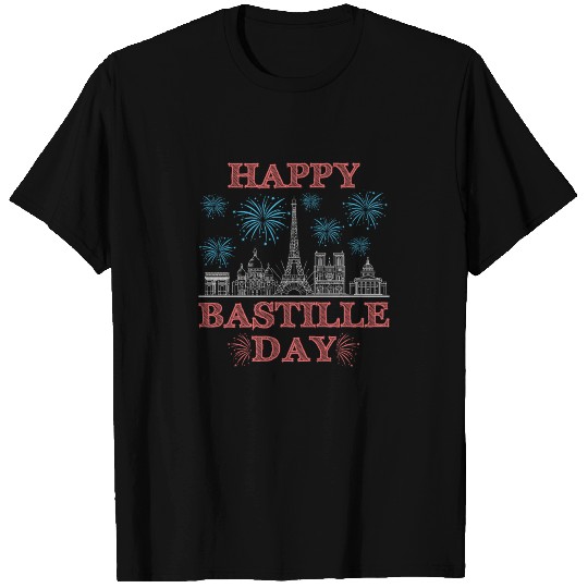 Happy Bastille Day Design Gifts T Shirts