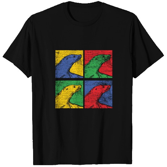 Seal popart sea lion walrus ocean beach gift idea T Shirts