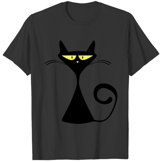 Black cat cat love cats family present gift T-shirt