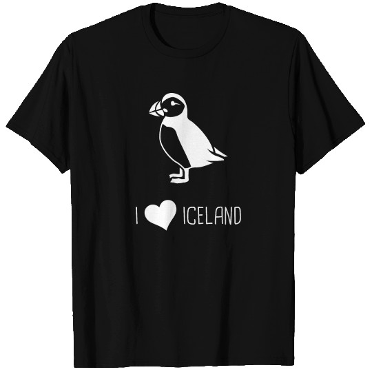 I Love Iceland | Puffin Design T Shirts
