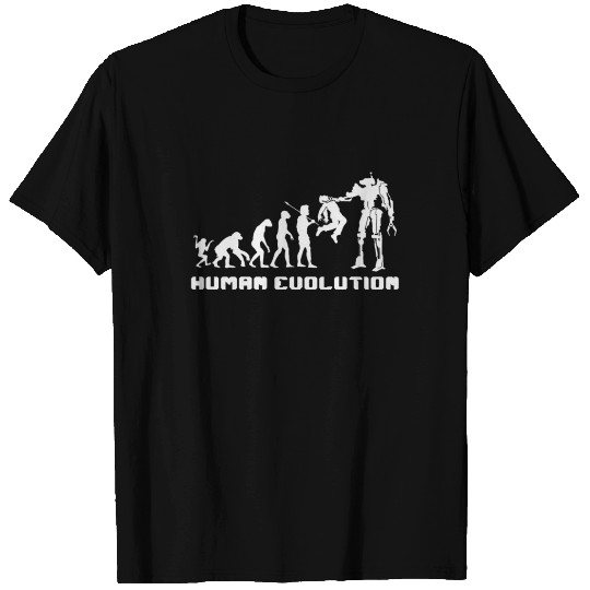 Human Evolution Robot T Shirts