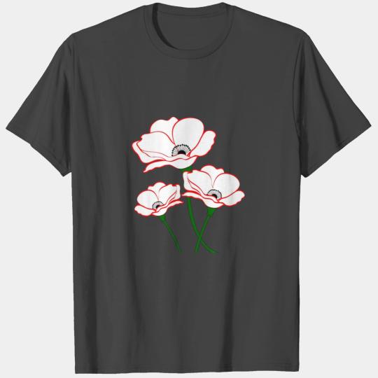 red poppies T Shirts
