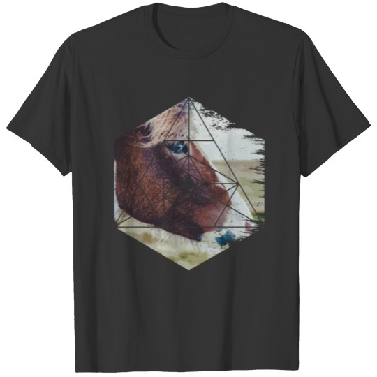 Majestic Horse Abstract Hexagon Geometric Shapes T Shirts