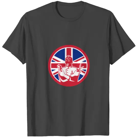 British Barber Union Jack T Shirts