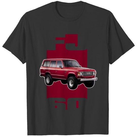 RED FJ60 STRIPE T-shirt