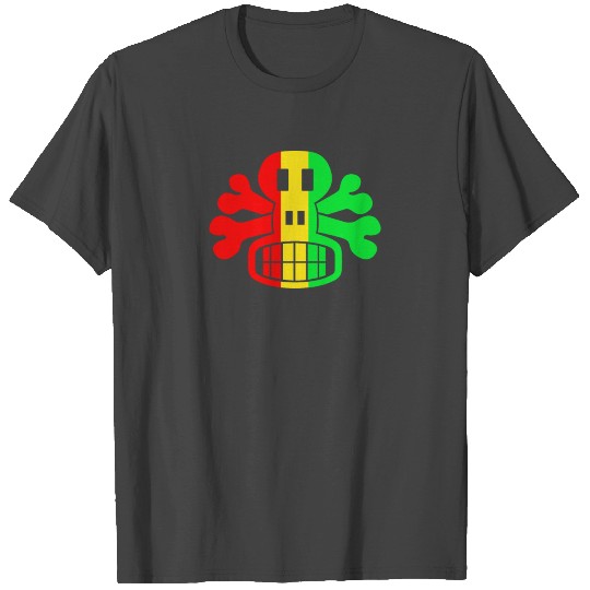 RASTA SKULL AND CROSSBONES T Shirts