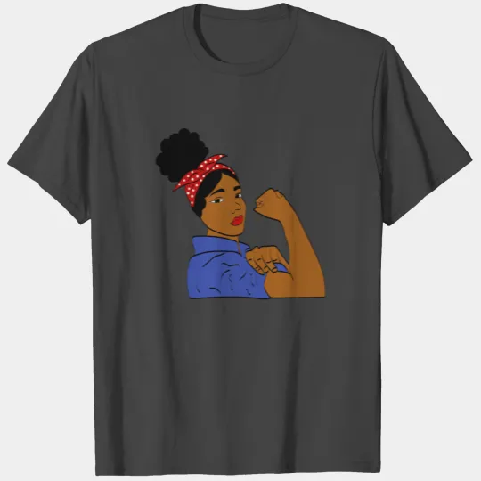 Rosie The Riveter Afro T Shirts